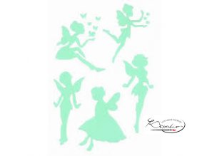 Šablona Silhouette - Víly A4