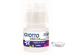 Akrylová barva Giotto Decor Matt 25ml - bílá