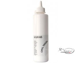 Akrylová barva LUKAS "Cryl Terzia" 500ml - Titanová běloba