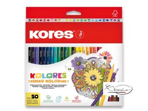 Pastelky Kores Kolores Mandalas - 50 barev