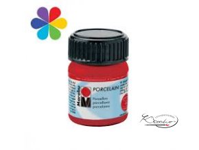 Porcelain Marabu 15ml - 125 Červená třešňová